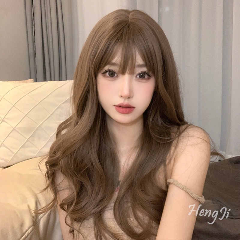 哼唧棕色长卷发温柔气质