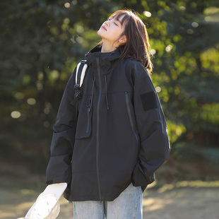 LAZY DAY原创男装工作室十九秋徐洛淇休闲夹克中性冲锋衣连帽外套