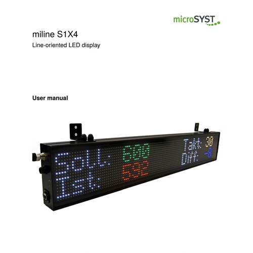 可维修microsyst显示屏 S14 LED DISPLAY议价