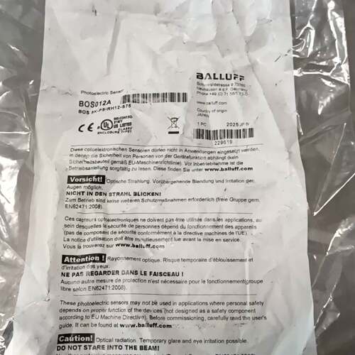 可维修德国BALLUFF巴鲁夫传感器BOS012A议价