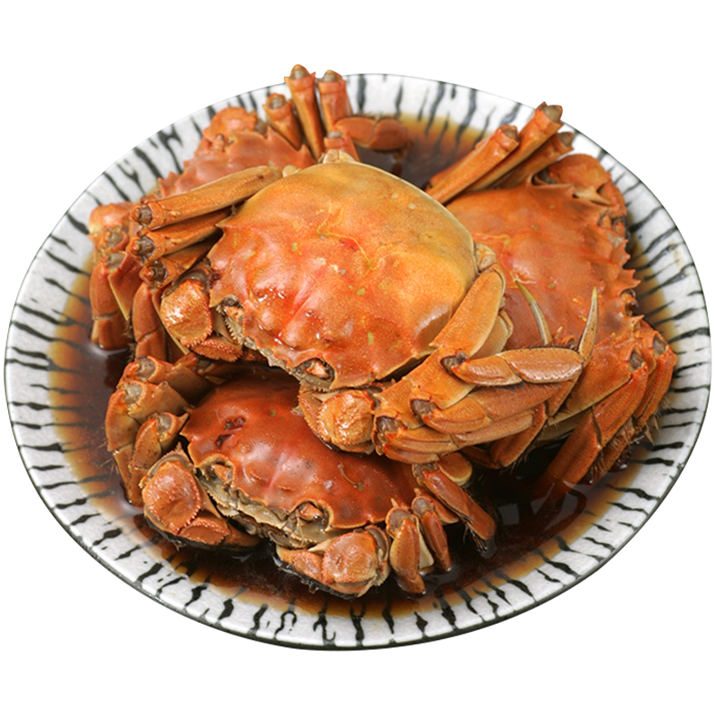 花雕熟醉大闸蟹即食螃蟹非活呛腌