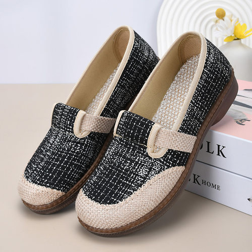 老北京布鞋透气单鞋渔夫鞋一脚蹬