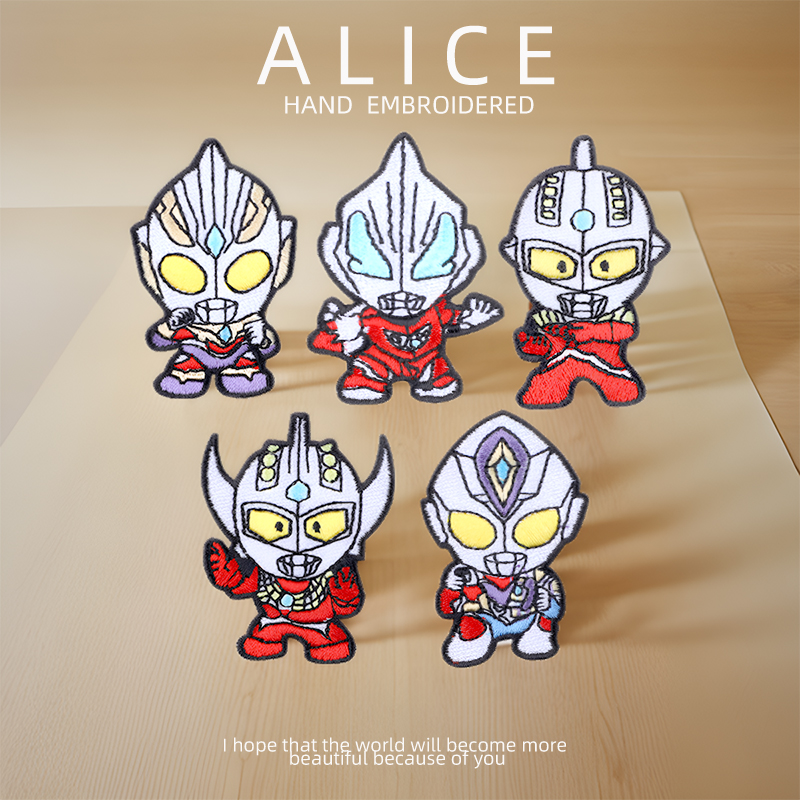 凹凸曼时尚可爱卡通刺绣补丁贴