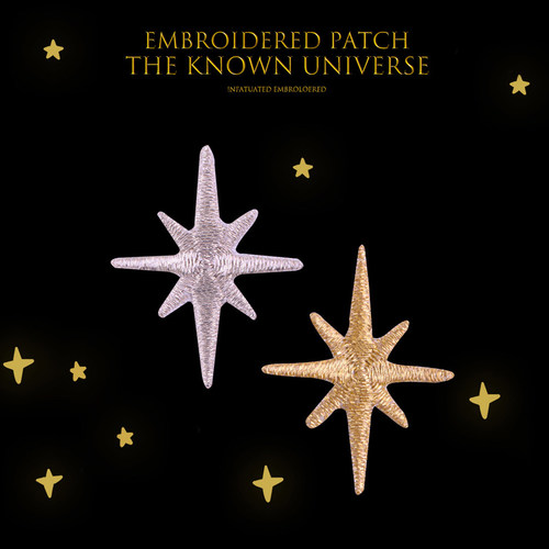 星星stars刺绣布贴补丁衣服装饰