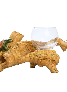 中国风花瓶摆件客厅插花干花装饰玻璃透明器皿餐桌电视柜家居饰品