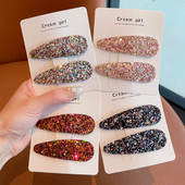 儿童大号bb发夹小女孩后脑勺不伤发头饰夏季 女童侧边刘海碎发夹子