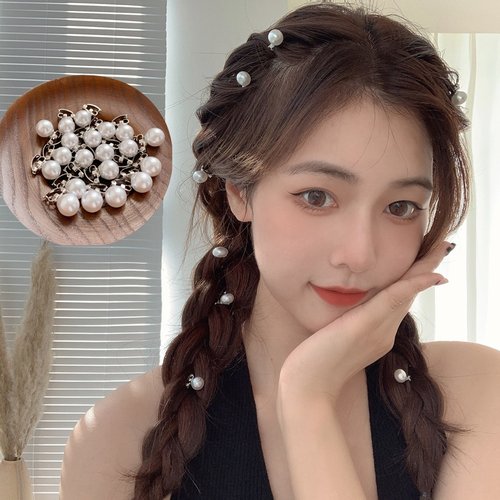 小发夹网红公主风发扣侧边发卡