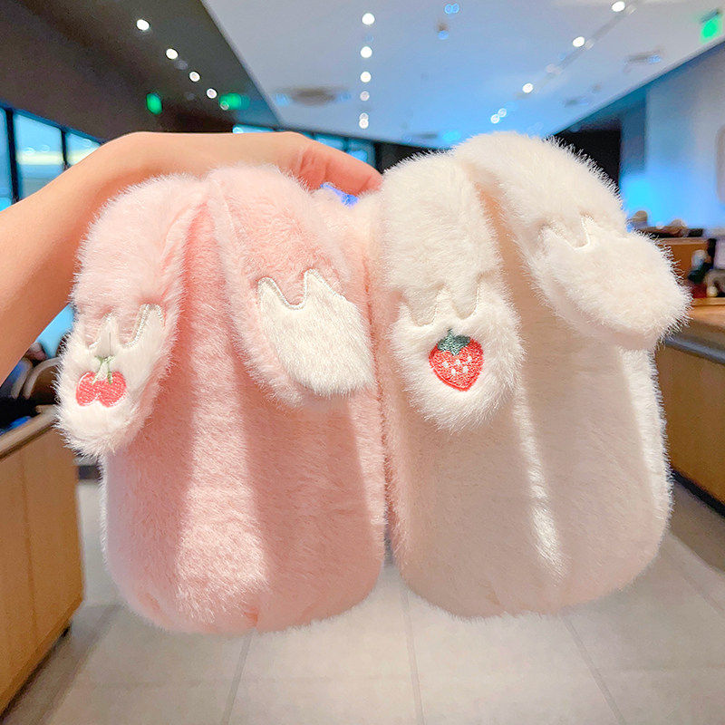 秋冬款新款兔耳朵女童袖套防污耐脏宝宝可爱小兔袖头中大童护袖套