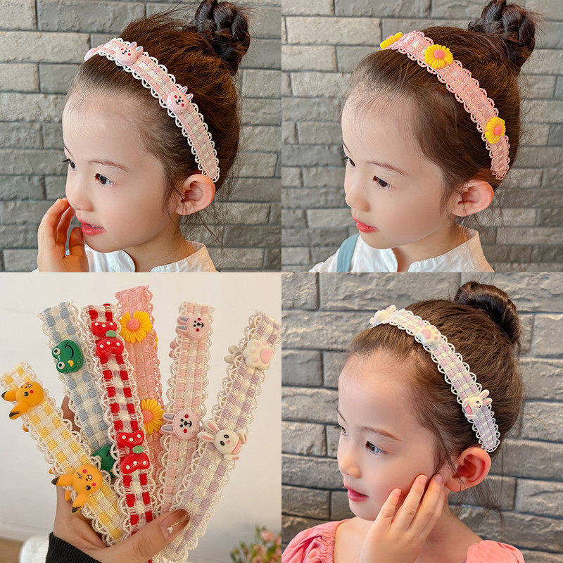 儿童卡通魔术贴碎发整理神器头发帖宝宝刘海贴蝴蝶结发箍女童发帖