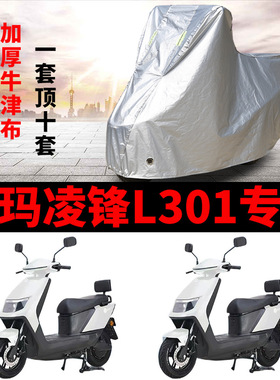 适用爱玛凌峰L301电动车车衣AM1000DT-13S防晒防雨加厚遮阳车罩套