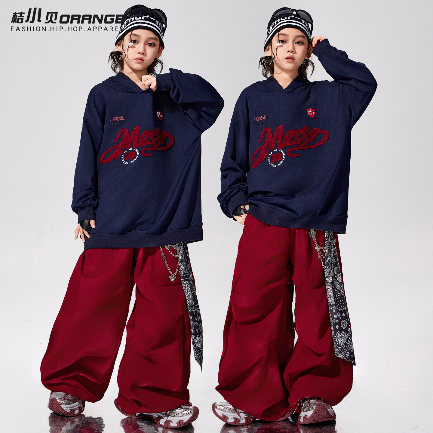 儿童街舞演出服男童元旦表演服装