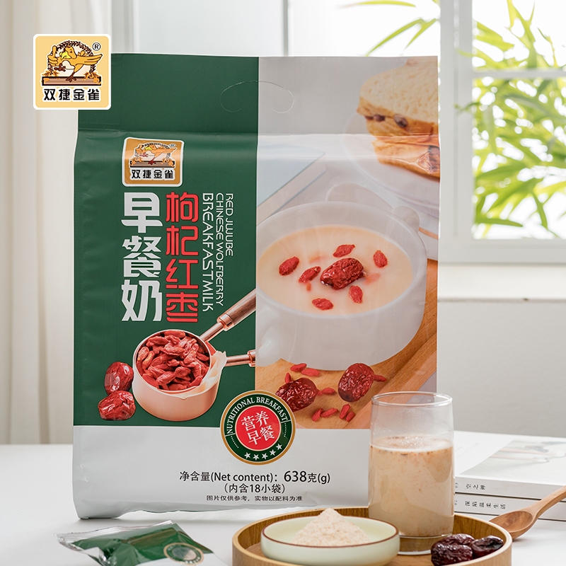 双捷金雀枸杞红枣早餐638g袋装