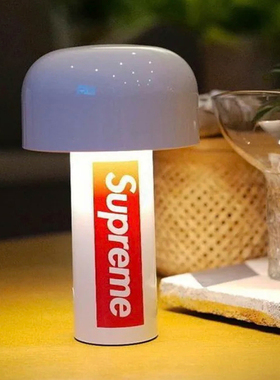 Supreme欧美便携式小台灯LED触摸开关床头卧室创意ins轻奢高级感