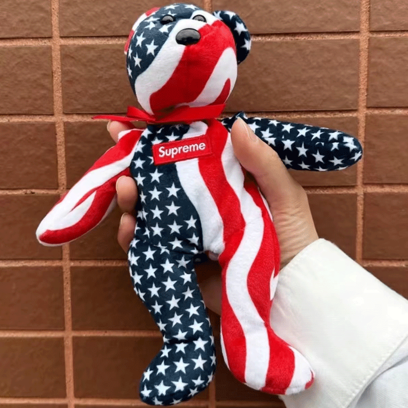 supreme小熊布偶22fwtybeaniebaby毛绒公仔玩具女生可爱潮牌ins
