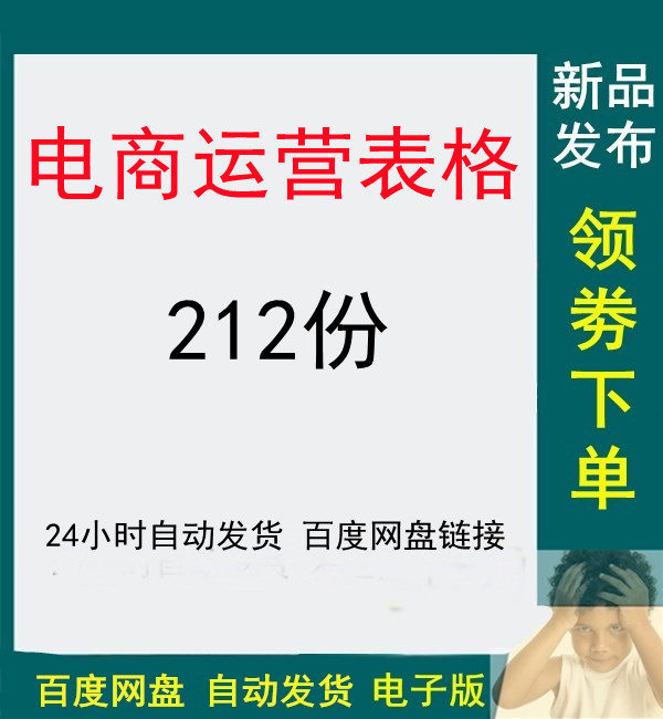 电商淘宝淘宝店铺运营营销培训教程店长运营工具表格计划活动方案