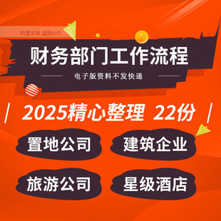 置地建筑施工企业旅游公司星级酒店部门操作规范工作流程SOP手册