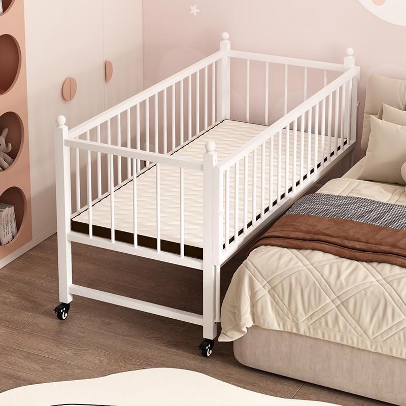 可移动四面护栏床边铁艺婴幼儿加高防摔拼接床大人U可睡儿童围栏