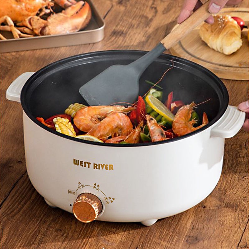 德用电饭煲全自动一体电火锅多功能电炒锅蒸煮U煎炒不粘电煮锅