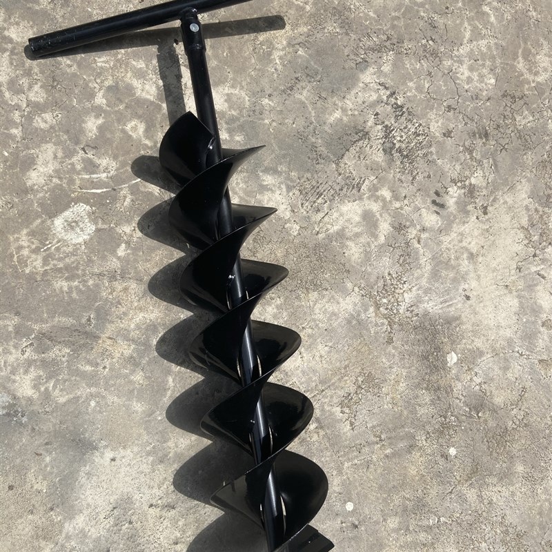 地钻钻头手动手柄j人工挖坑神器手动钻孔器开孔打桩手动螺旋地钻