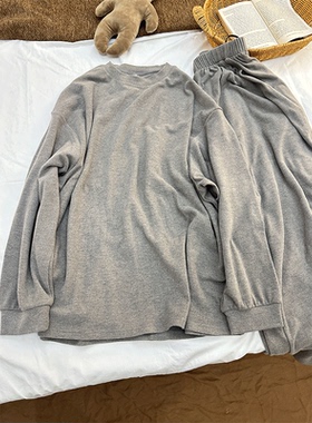 ins风 高级感纯棉纱长袖睡衣女款春秋季新款大码家居服套装可外穿