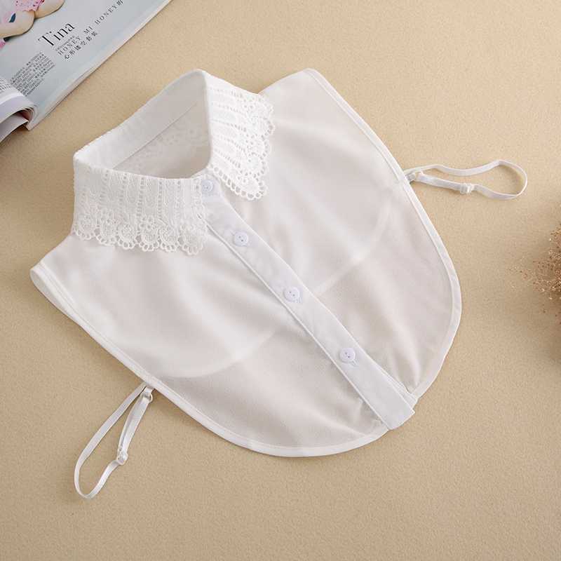 蕾丝镂空马甲雪花冬季搭配假领子