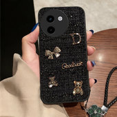 全包Y77 红色本命年布艺小香风适用vivoY200手机壳结婚Y51s秋冬U3冬天Y77e防摔Y300春节Y35 2026年Y300