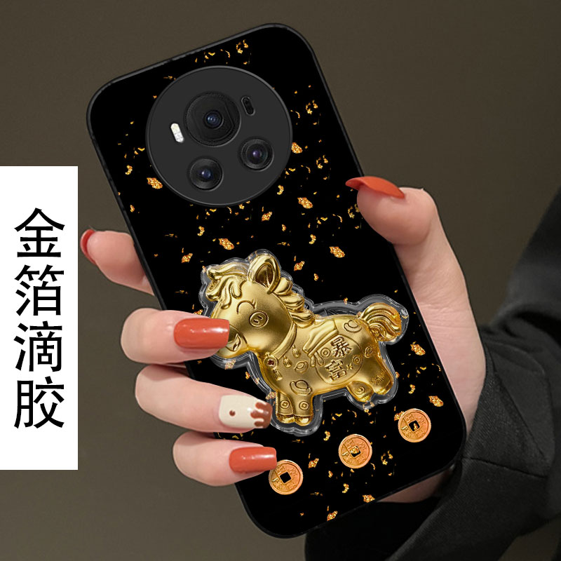 2026马年新款本命年，金箔滴胶，不掉色