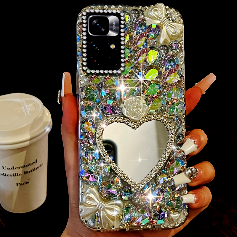 高端奢华镶钻手机壳，不掉钻，不发黄