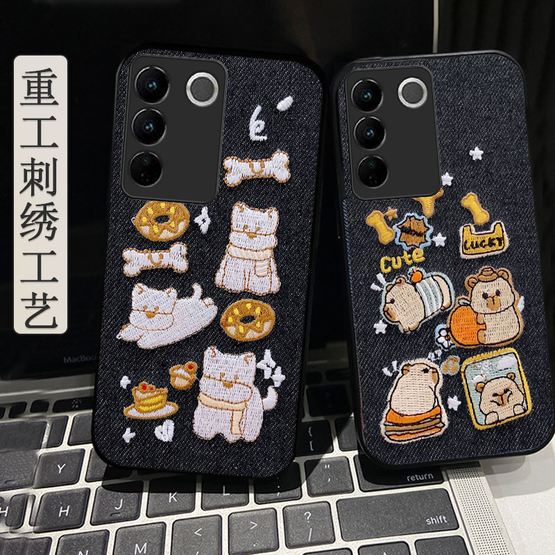 2026新款秋冬牛仔刺绣，不脱丝，不掉色