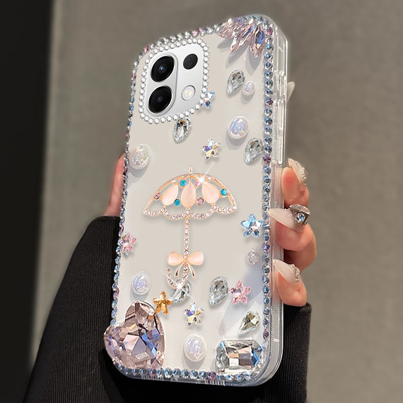 高端奢华镶钻手机壳，不掉钻，不发黄
