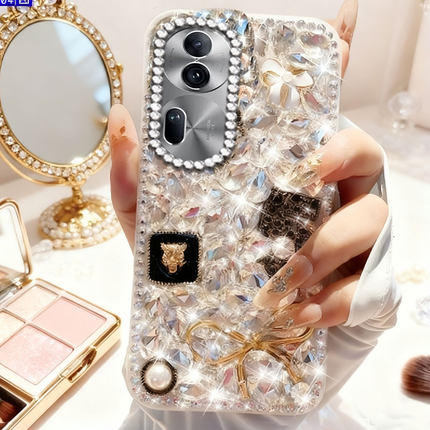 2026镶钻新品适用OPPOReno11手机壳上档次RENO6PRO小众7se女款4SE 春节3新款10保护套7防摔9新年款15C外壳12