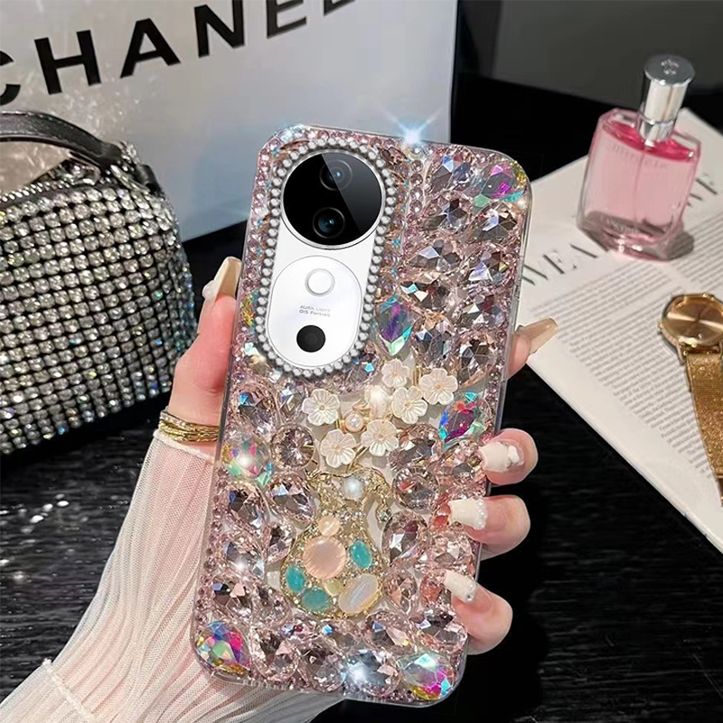 高端奢华镶钻手机壳，不掉钻，不发黄