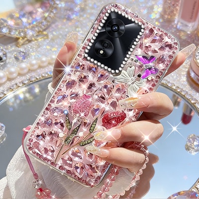 亮晶晶水钻奢华适用OPPOA97 5G手机壳小众Ace2爆款A3 全包A2保护套A6外壳A9硅胶A6s新款A8镶钻A1活力版满钻