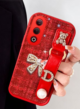 2026红色新年布艺小香风适用OPPOK12手机壳保护套Reno8pro+新款A3活力版外壳A2x过年7喜庆10冬天12防摔7