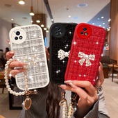 Y77 S9E针织VOVO 5G版 珍珠蝴蝶结名媛奢华小香风适用VIVOY52S手机壳Y53S新款 IQOOU1女款 Y33E高级感S9 Z5X S10