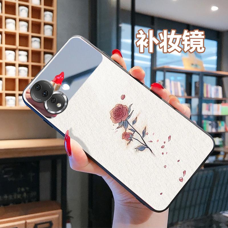 直边全包防摔玻璃壳+送膜+挂绳