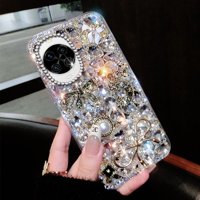 满钻奢华水钻适用华为nova14手机壳保护套7Pro高级感8SE全包12活力版小众6 5G女款8/2025年12镶钻9SE防摔12s