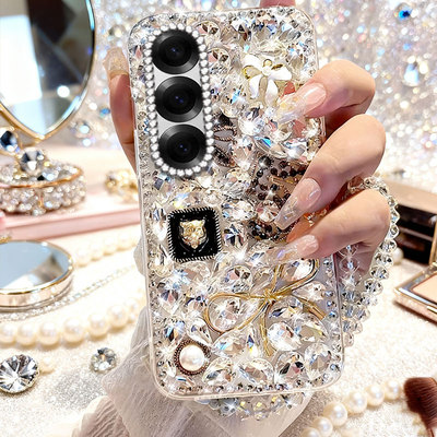 高级满钻上档次适用三星GalaxyZFold6手机壳新品W25Flip外壳ZFlip2全包ZFold5小众ZFlip防摔ZFlip3镶钻ZFlip5