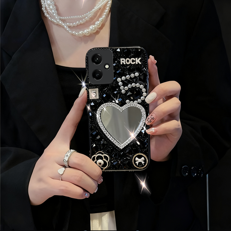 高级奢华水钻带镜子，时尚单品，仙女必备