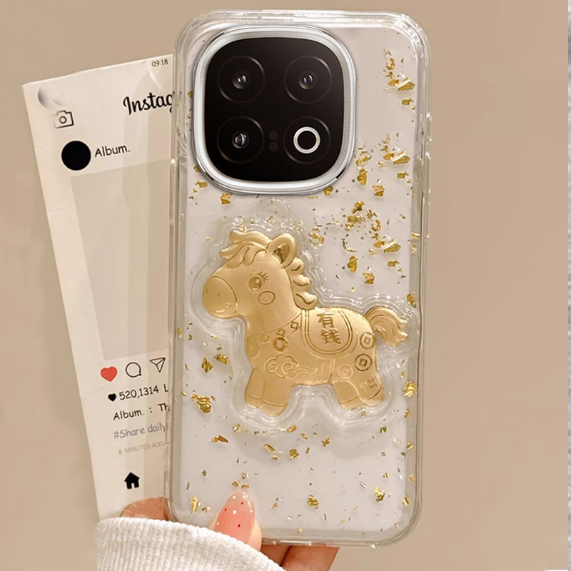 2026马年新款，透明高级金箔，不发黄