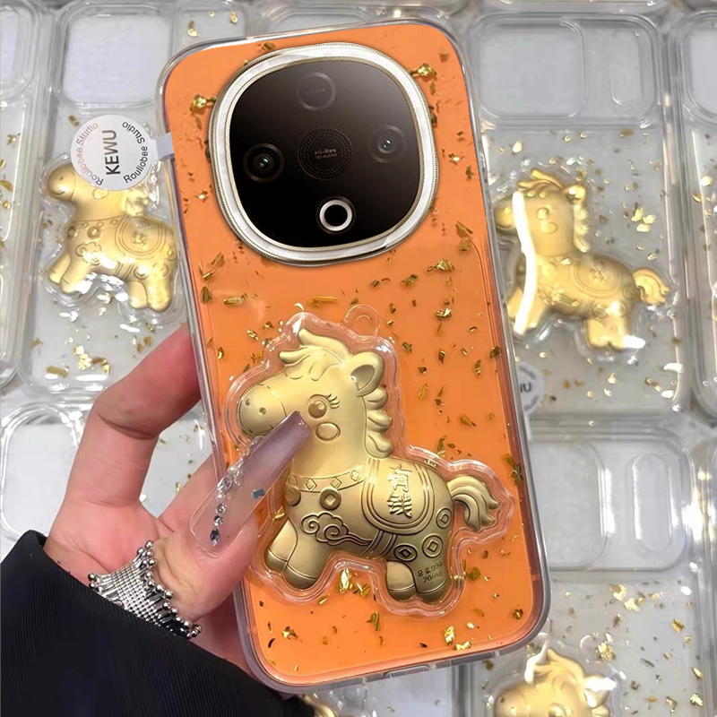 2026马年新款，金箔滴胶，不掉色，不发黄