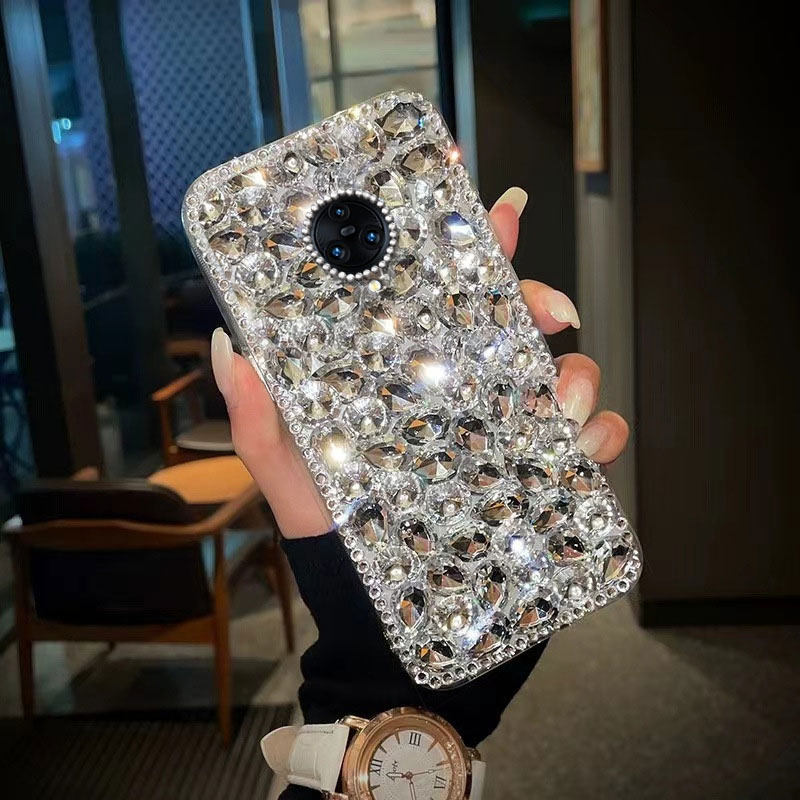 高端奢华镶钻手机壳，不掉钻，不发黄