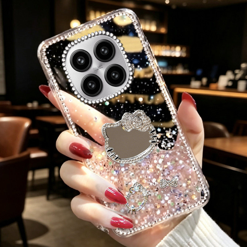 透明高级感闪钻适用redmi红米Note15手机壳/2026年12极速版新款17巨好看14+水钻11T女款17 镶钻K100max软壳8