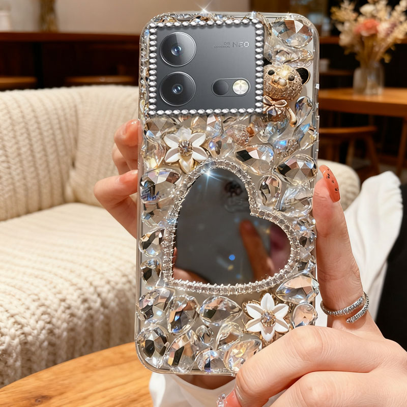 高端奢华镶钻手机壳，不掉钻，不发黄