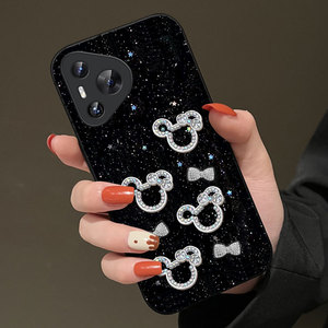 高级细闪适用华为pura80手机壳外壳荣耀80Pro曲屏版防摔6 4G女款P40Pro/2025年10新款mate30 5G小众70保护套