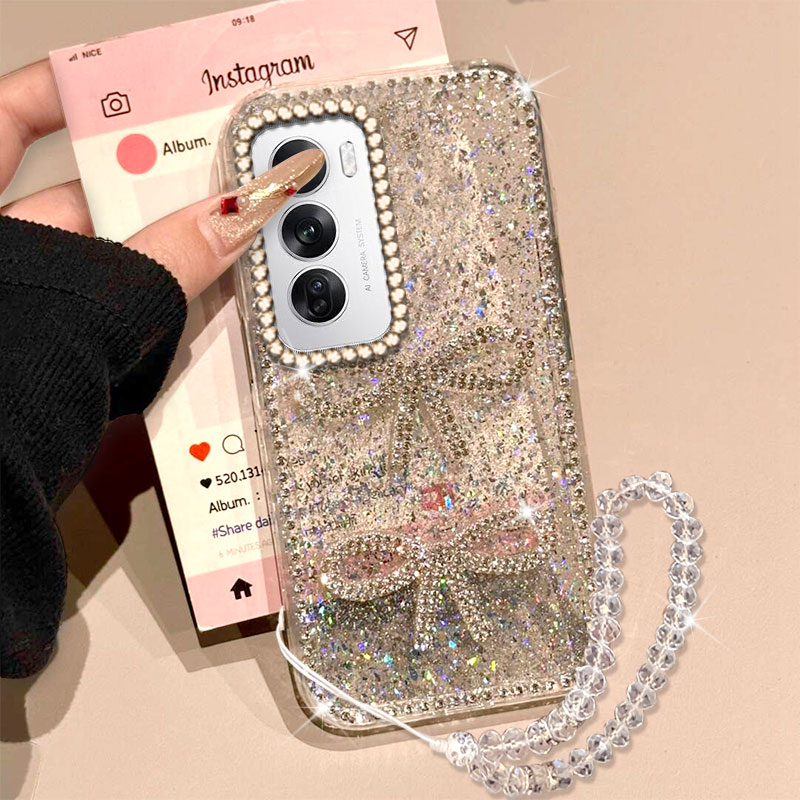 高级镶钻手机壳，透明不发黄