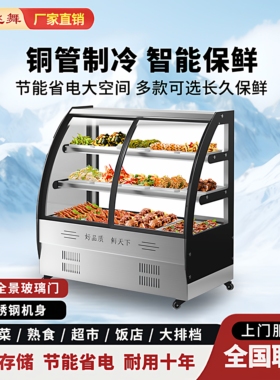 雪飞舞凉菜展示柜冷藏保鲜柜商用点菜柜冰箱串串烧烤鸭脖熟食卤菜
