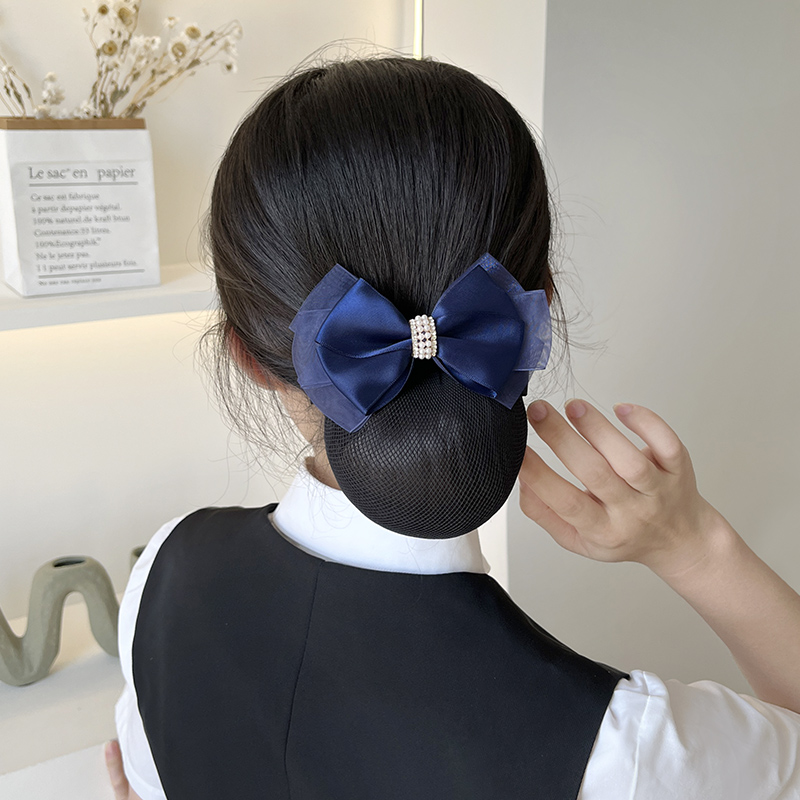 七彩宣言头花护士发网职业盘头发