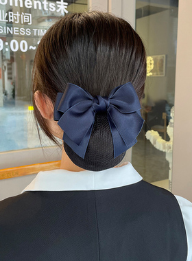 头花女网兜护士职业发网高级感银行酒店盘头发头饰发饰2025年新款