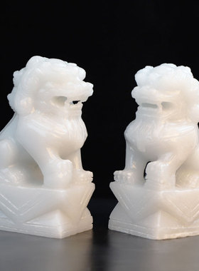 家居客厅办公室招财石狮子装饰品